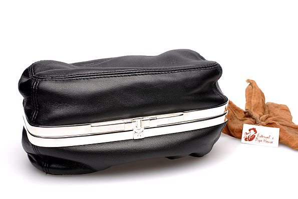 Sillem´s Lederetui Sterling Silber für 4 Pfeifen Sillem´s Lederetui Sterling Silber für 4 Pfeifen